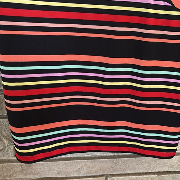 Versona Red and Black Sheath Midi Dress - Picture 4 of 9